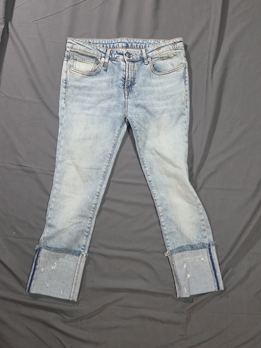 NWT R13 Kate Skinny Jeans Cuffed Size 30